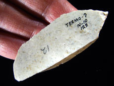 Cast of a dihedral burin from Couze Valley, France.