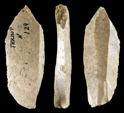 A dihedral burin from Couze Valley, France.