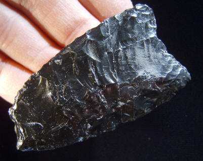 Cast of a Clovis point from the Hoyt site, Oregon.