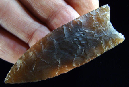 Cast of a Goshen point from the Mill Iron site.
