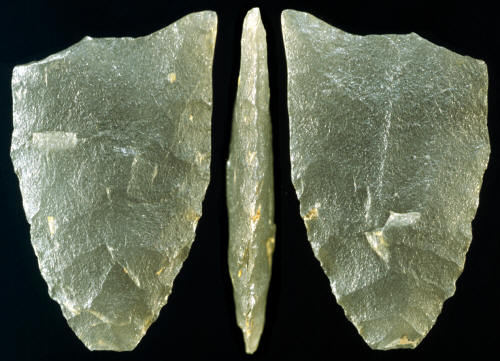 Fluted point from Franklin Co., Vermont---Ramah chert