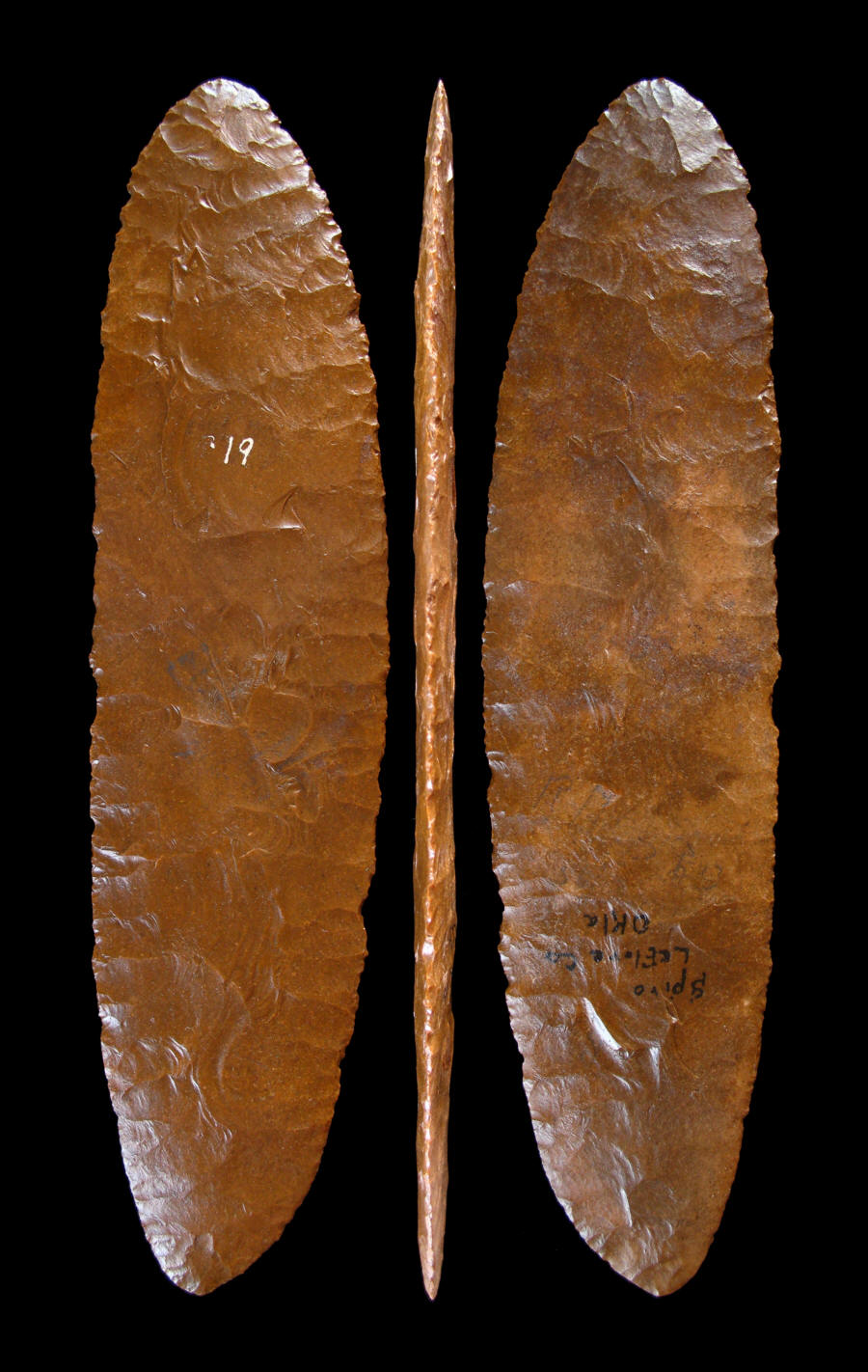 Caddoan Round-End biface from Craig Mound, Spiro.