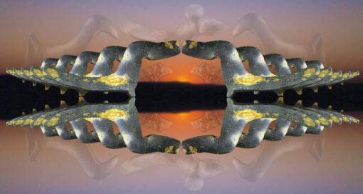Abstract image of birdstones.