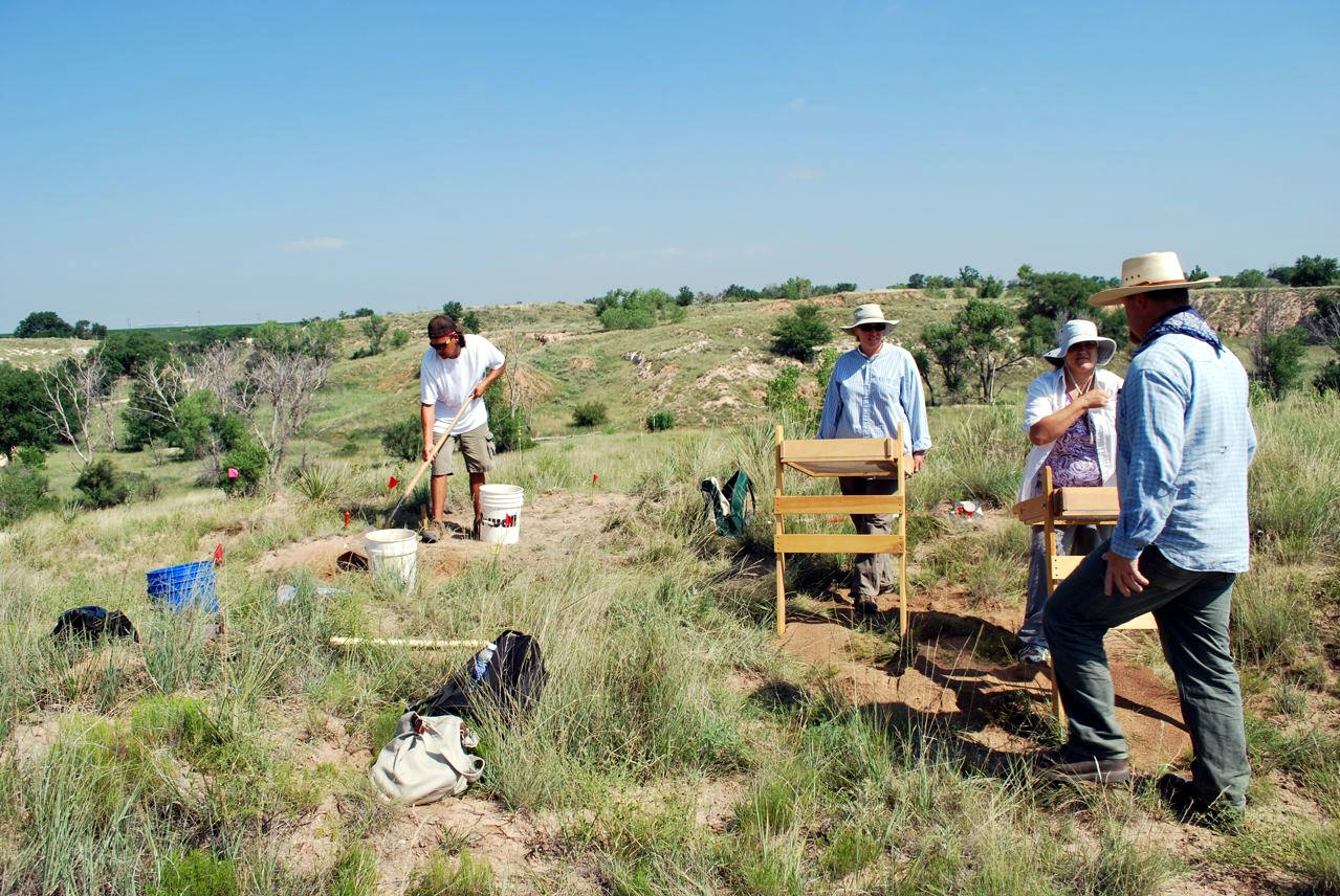 Archaeological exavation, Blackwater Draw site.