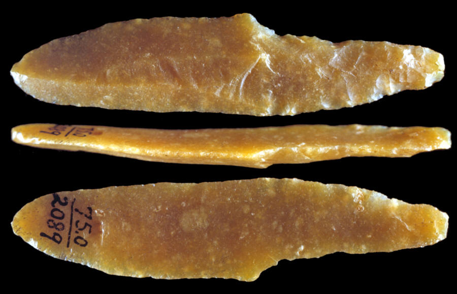 Solutrean shouldered point from France.