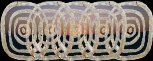 Abstract image from negative paint design.