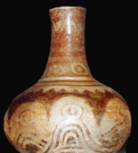 Example of a negative painted water bottle from Arkansas.