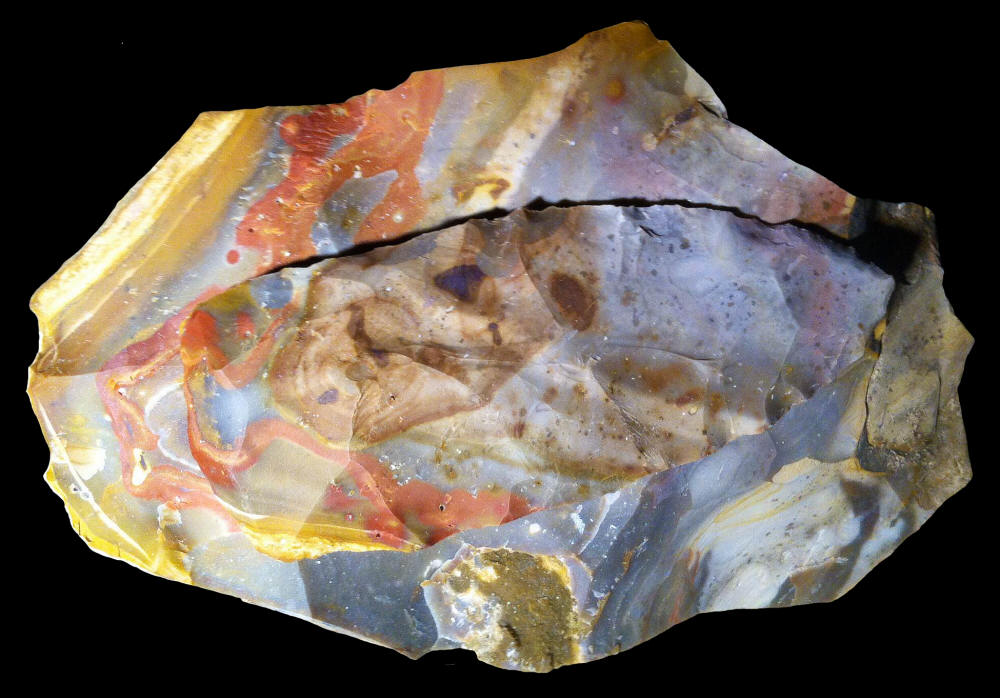 Colorful Jefferson City, Missouri chert.