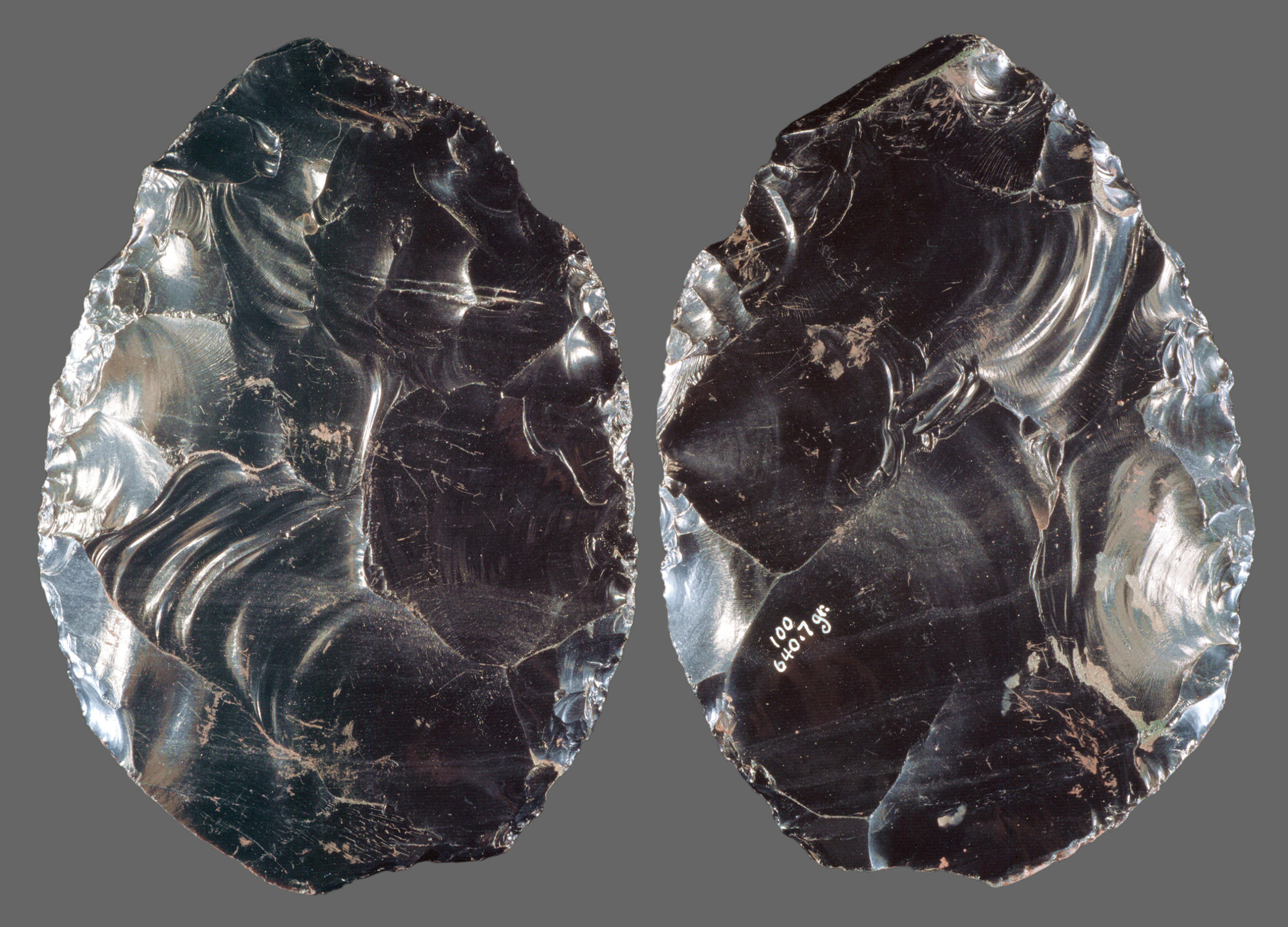 Larges biface in the Fenn cache.