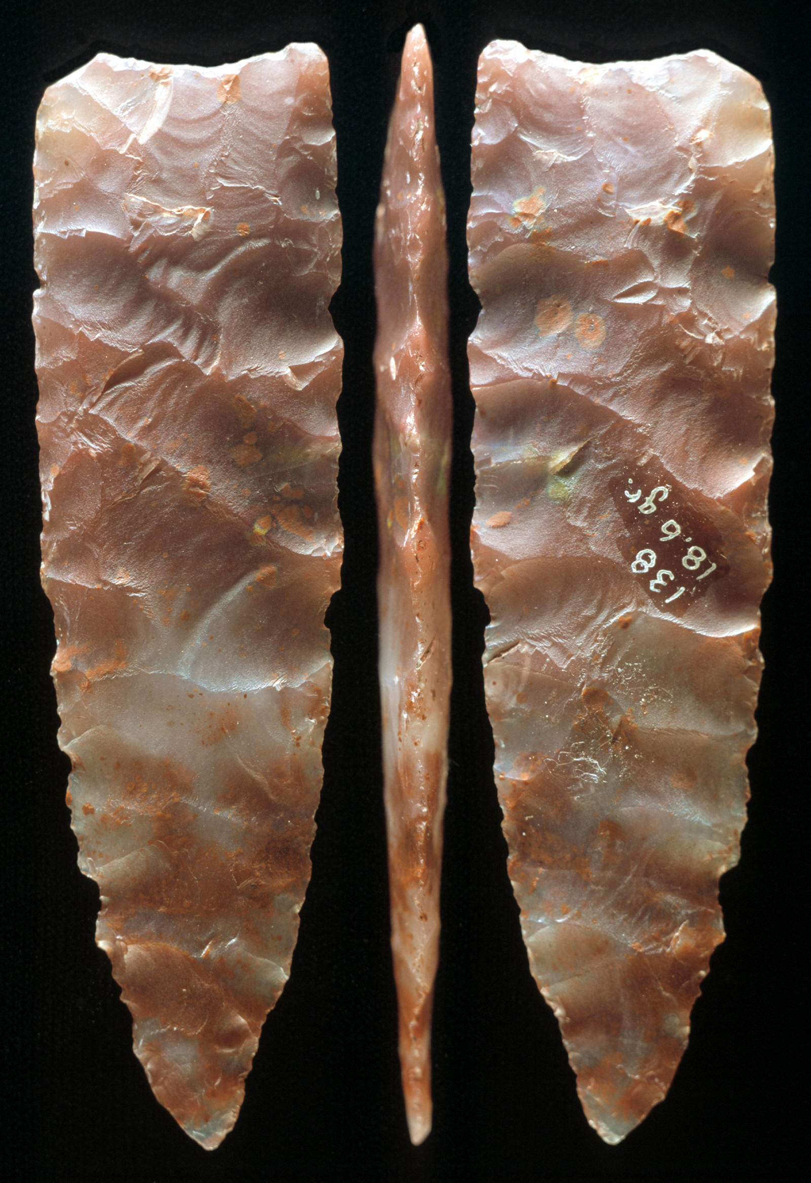 Utah agate Clovis point from the Fenn cache.
