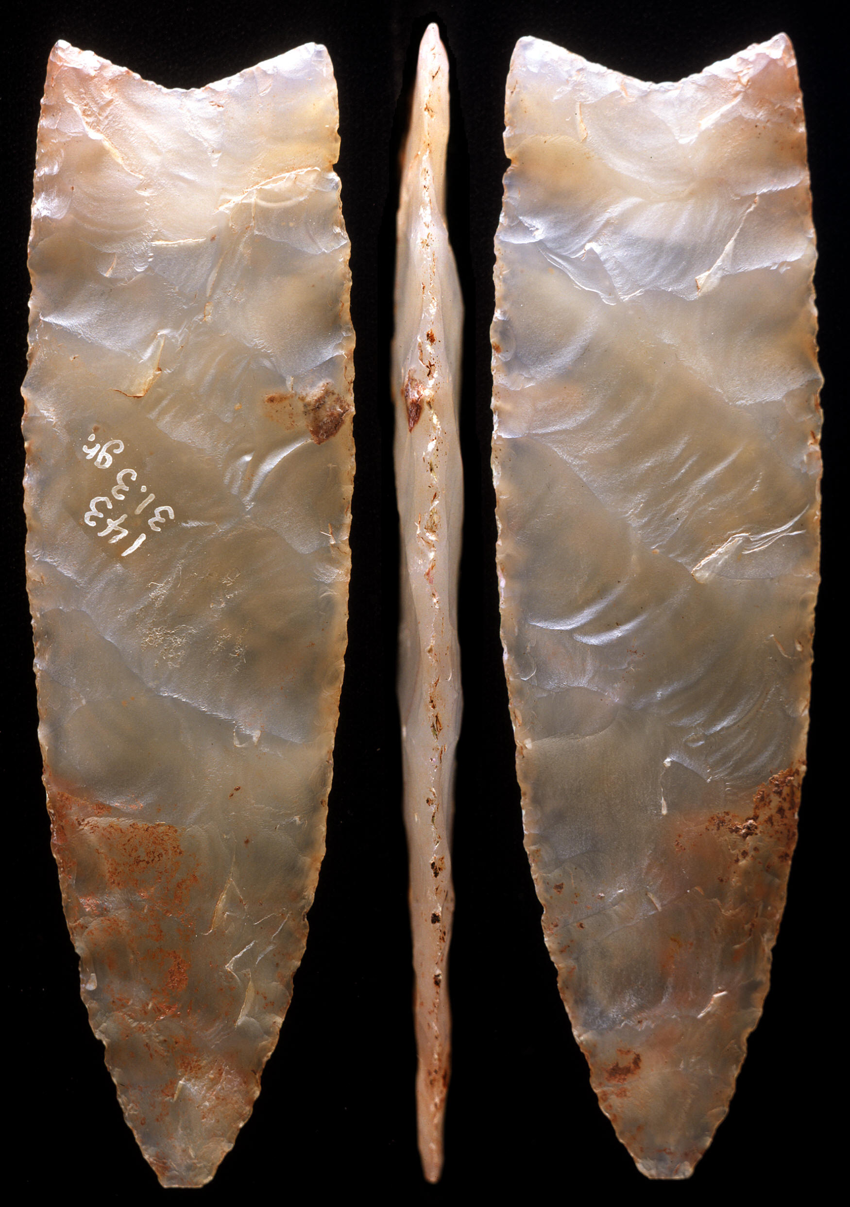 Utah agate Clovis point from the Fenn cache.