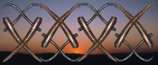 Fishhook abstract image.