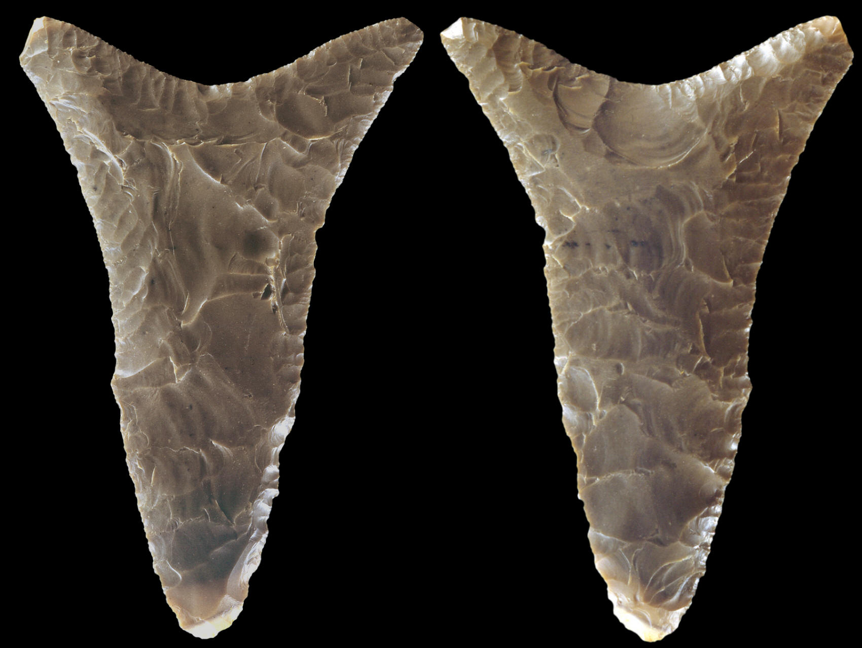 Early type fishtail biface from the Predynastic period.