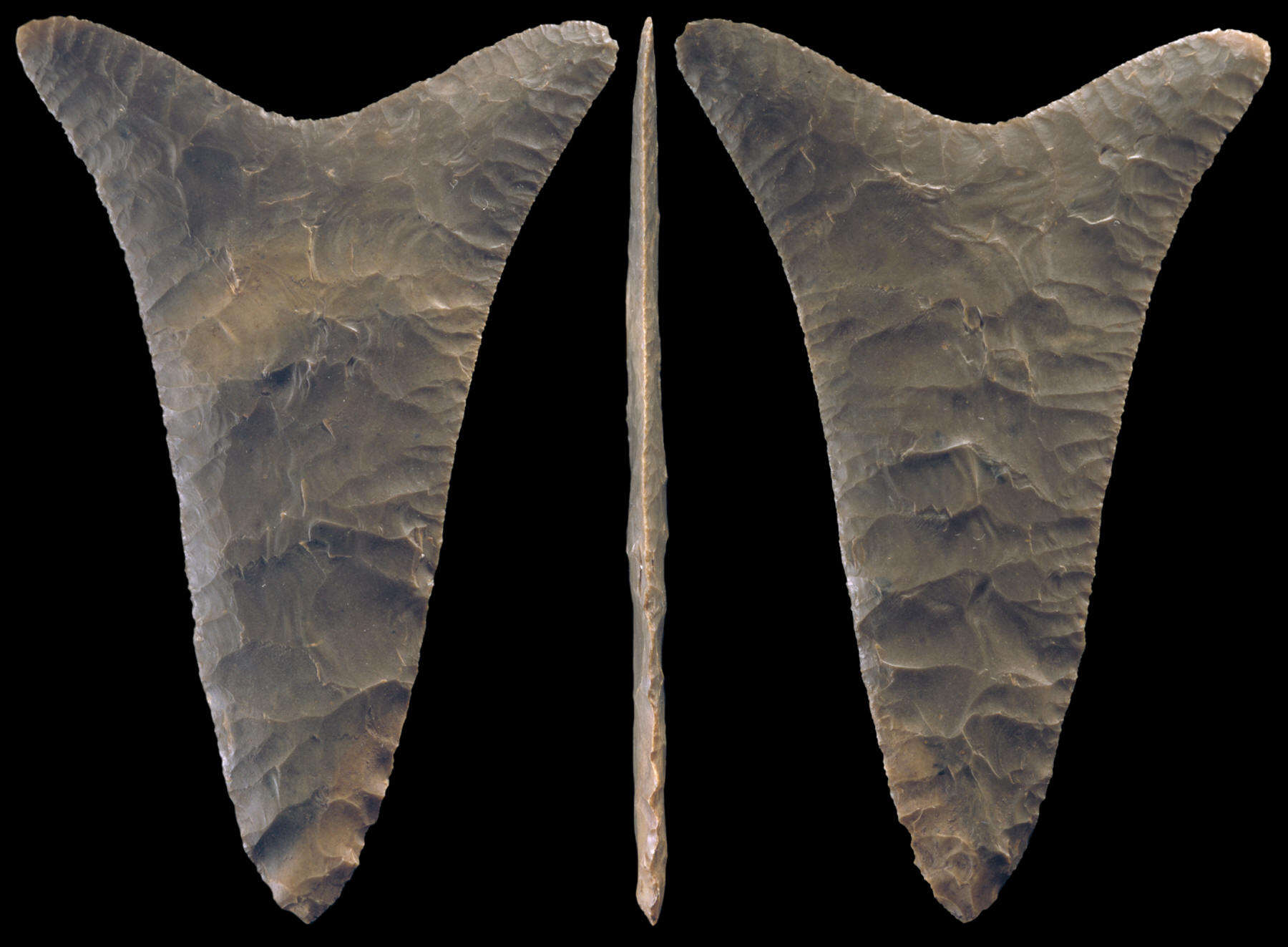 Early type fishtail biface from Predynastic Egypt.