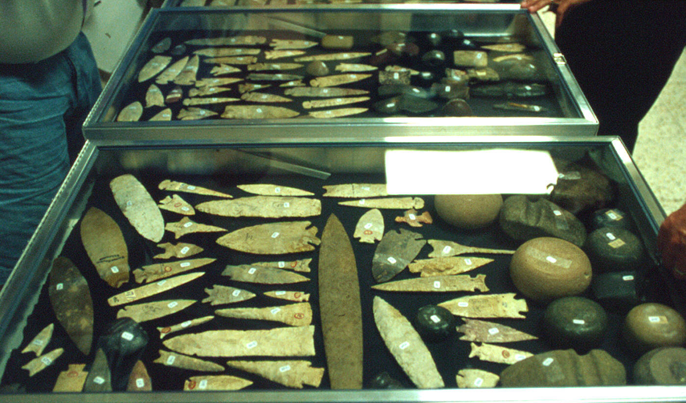 Frame of artifacts at the Franke auction.