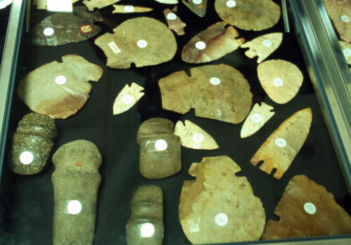 Frame of artifacts at the Franke auction.