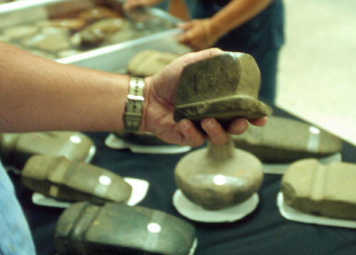 Mississippian bird effigy pipe at the Franke auction.