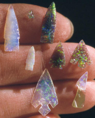 Miniature points made by James Howell.