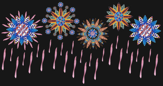 Abstract image of James Howell's glass points.