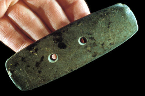 Green slate gorget from Fairfield Co., Ohio.