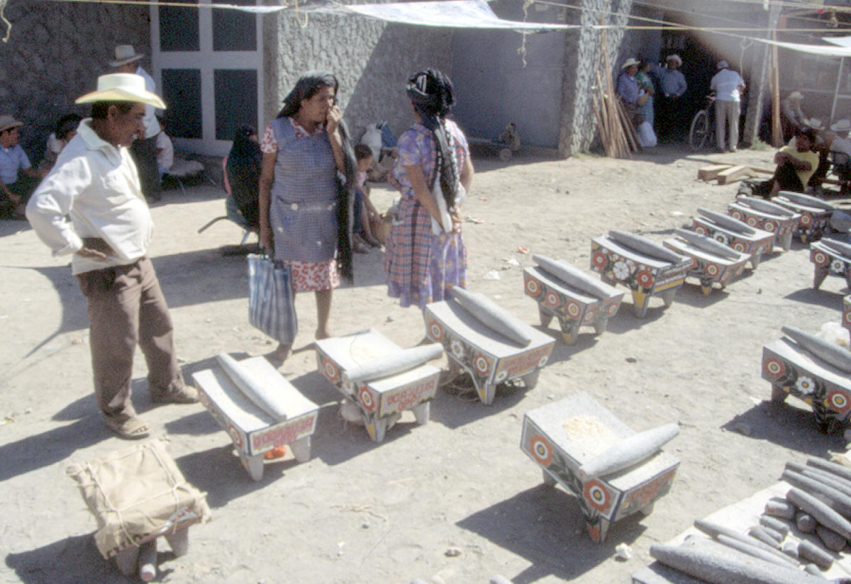 Metate market in Mexico City.