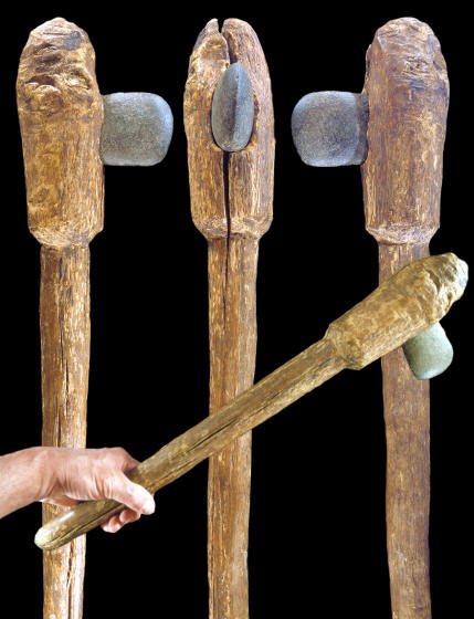 Hafted axe from New Mexco.