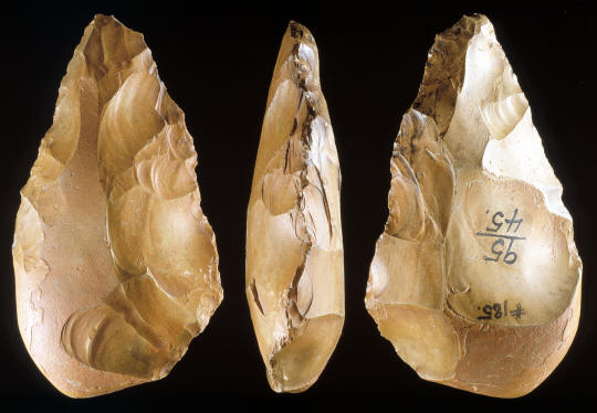 Hand axe from southern Egypt near Nile River.