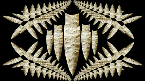 Abstract image of Holland cache points.