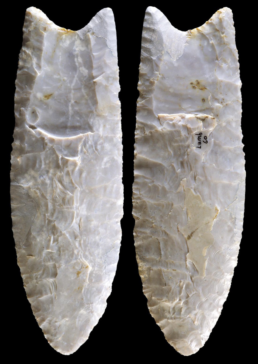 Fluted knife from the Lamb site, western New York.
