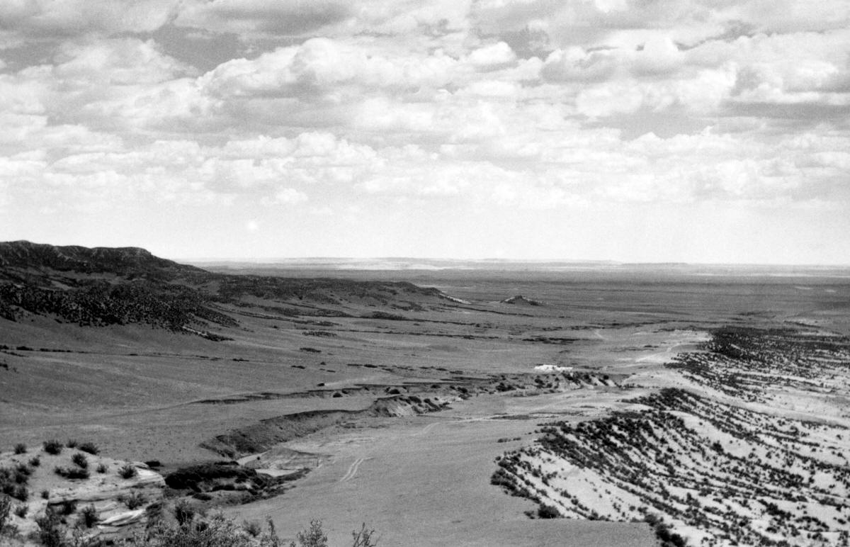 Panoramic view of the Lindenmeier site, Colorado.