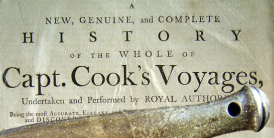 Abstract image from original pub. Cook Voyage & "club."