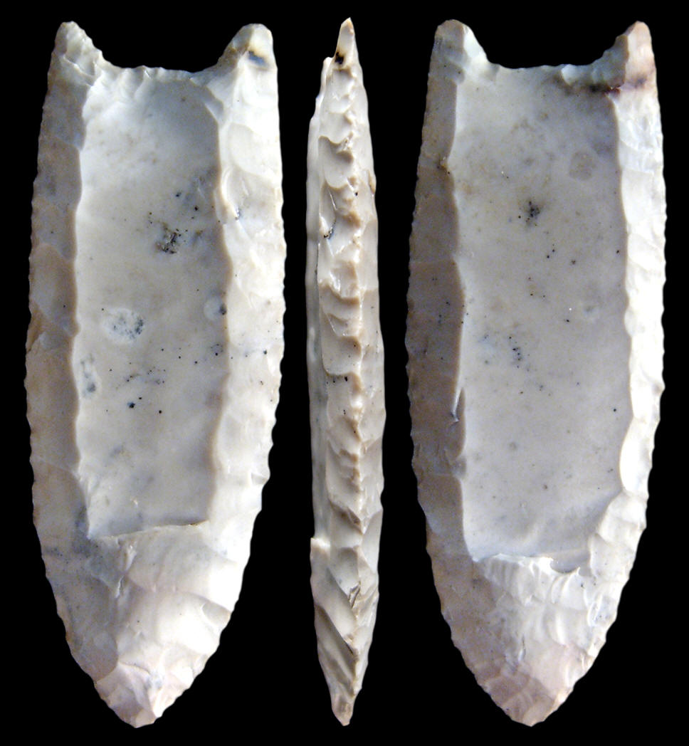 Folsom point made by Marvin McCormick.