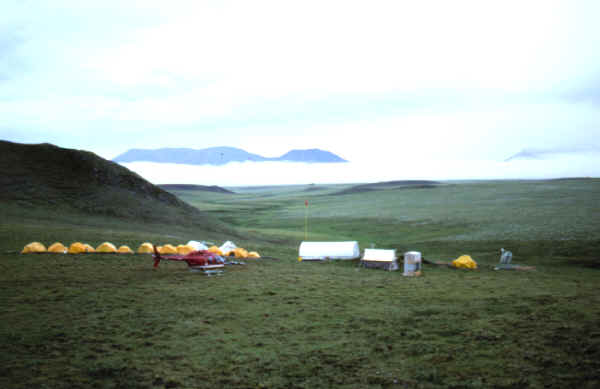 The Mesa camp looking south.