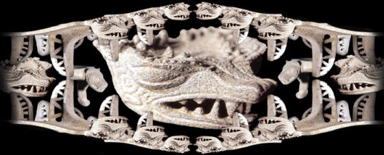 Abstract image of ceremonial metates.