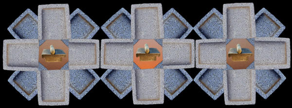 Abstract image of metates.