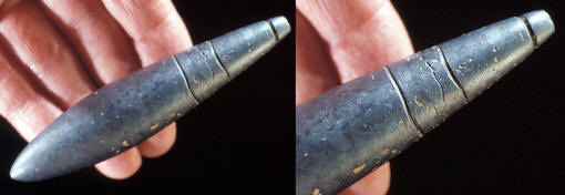 A rare example of a repared plummet.