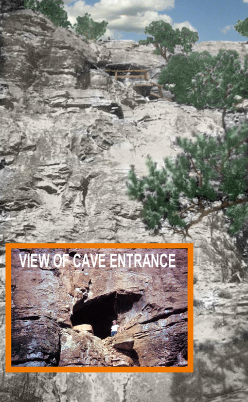 Sandia cave located in central New Mexico.