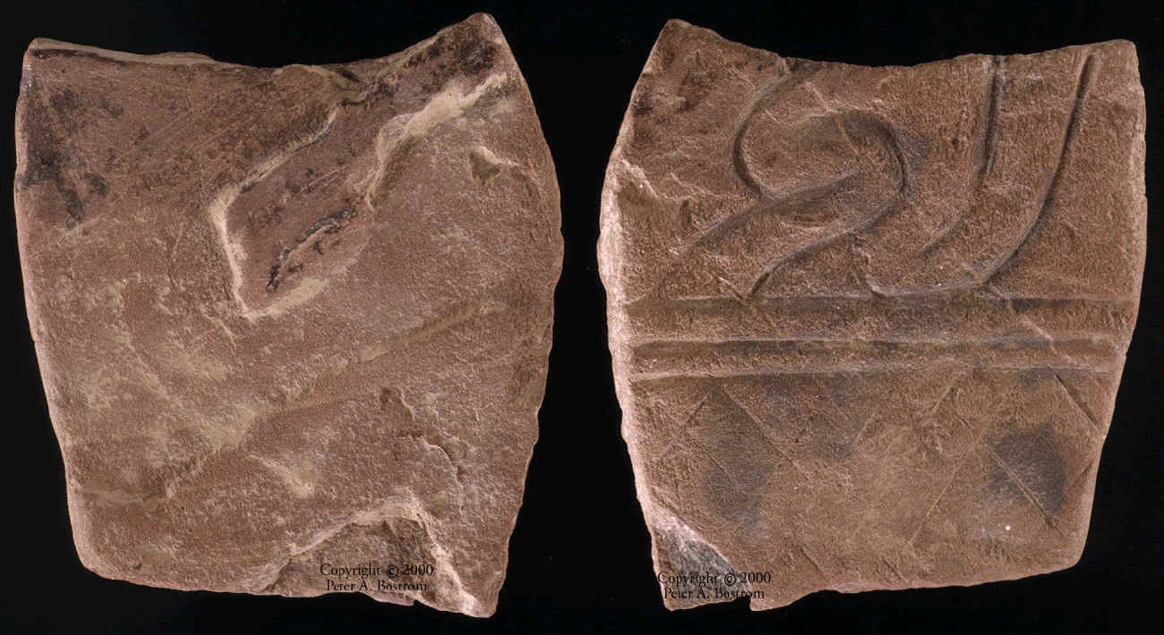 Both sides of the Wilson engraved tablet.