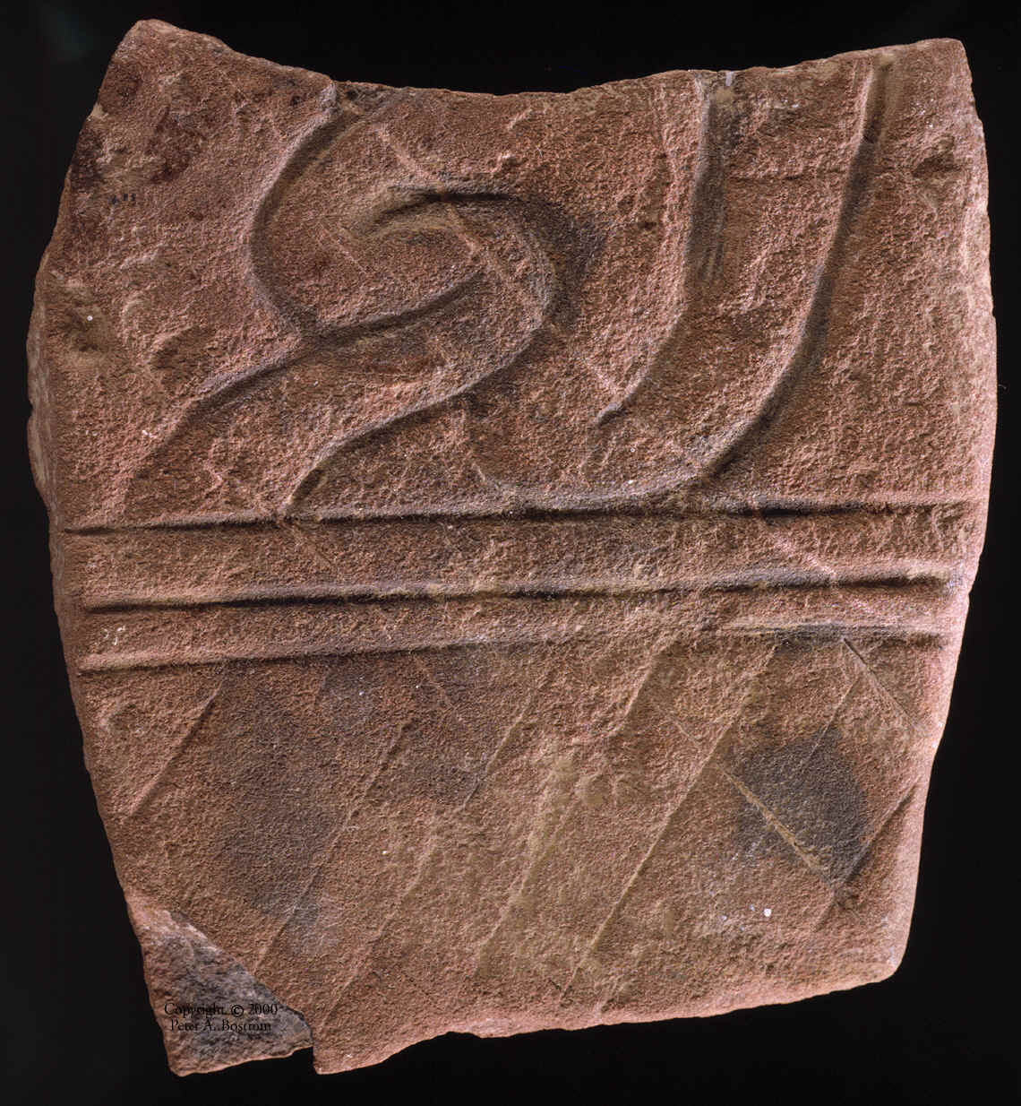 The engraved side of the Wilson tablet.