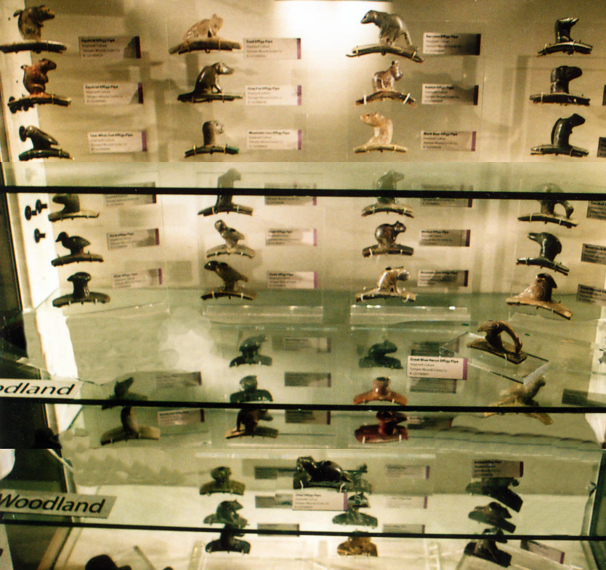 Tremper Mound Hopewell animal effigy pipes, Ohio.