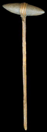 Double pointed Plains Indian war club.