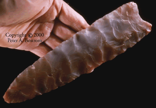 Largest late stage Clovis preform from Fenn cache.