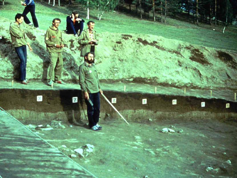 Tolbaga site excavations, Eastern Siberia.