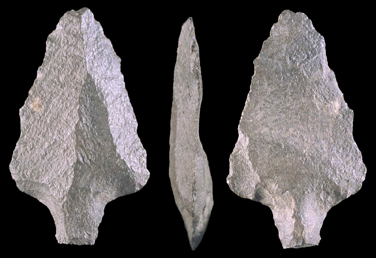 Tanged Aterian point from Morocco.