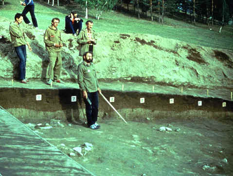 Excavations on the Tolbaga site in eastern Siberia.