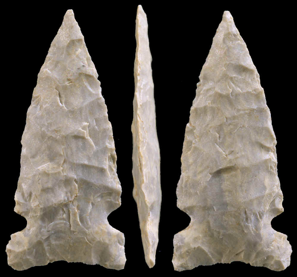 Three views of an Avonlea point.