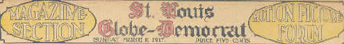 Banner to 1917 newspaper about Cahokia Mounds.