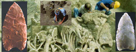 Excavation & artifacts from the Colby Clovis site.