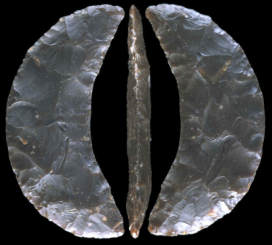 Lunate crescent from the Fenn Clovis cache.