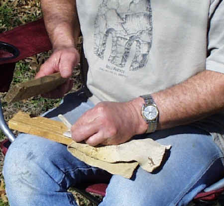 Carey Weber notching an Andice point.